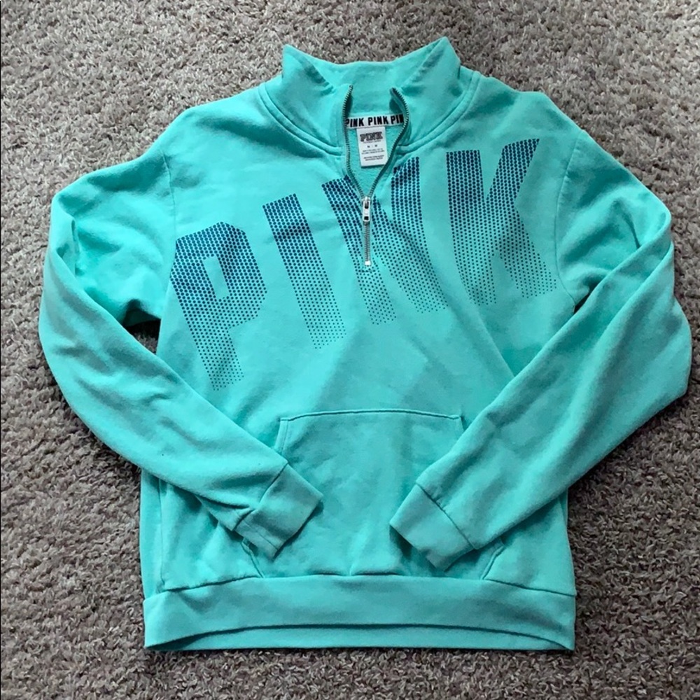 Quarter Zip-Up Pink Victoria Secret